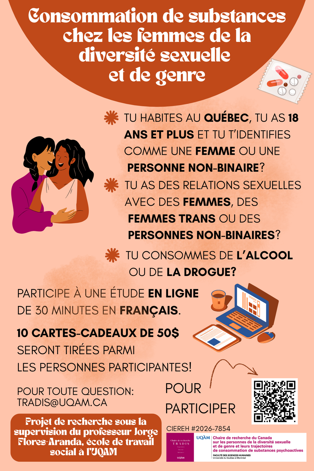 Affiche de recrutement du projet Conso-Saphique.